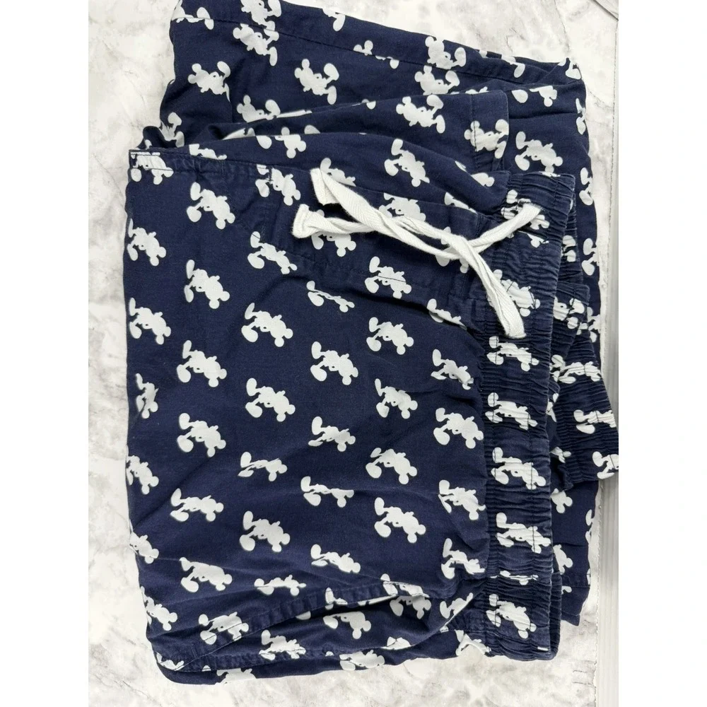 Disney Parks Pants Men's Large Navy Blue Mickey Mouse Lounge Pajamas